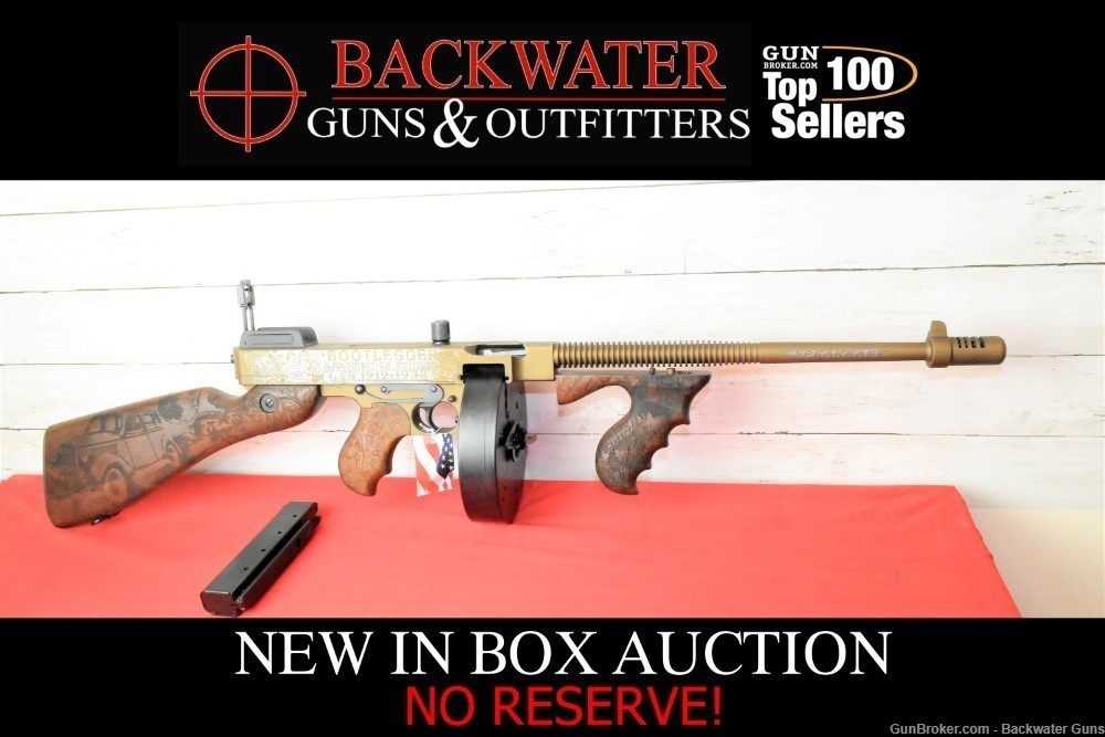 FACTORY NEW AUTO ORDNANCE BOOTLEGGER THOMPSON 1927A-1 DELUXE CARBINE .45 -img-0