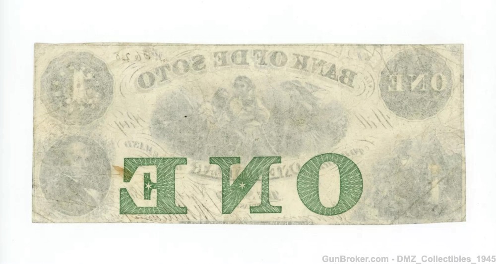 Civil War Era $1 Nebraska Bank Note Antique Currency Money-img-1