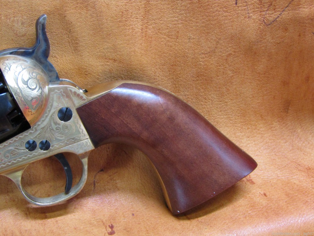 New F Lli Pietta 1851 Navy Brass 44 BP Engraved 7.5" BBL Revolver-img-8
