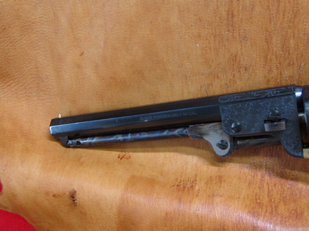 New F Lli Pietta 1851 Navy Brass 44 BP Engraved 7.5" BBL Revolver-img-10