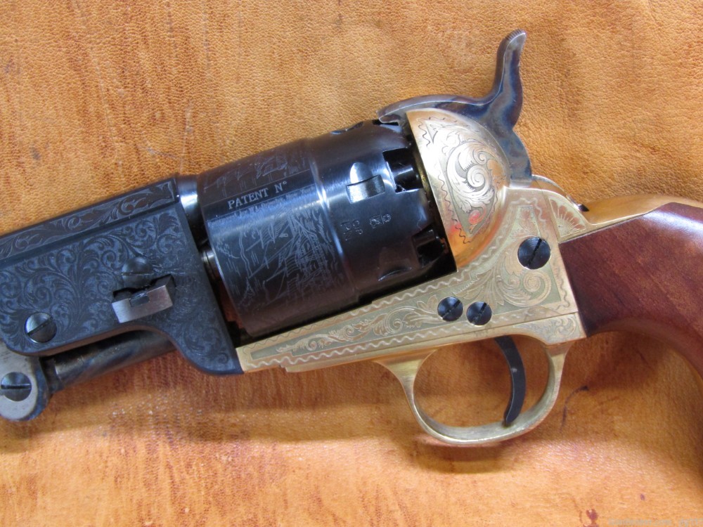 New F Lli Pietta 1851 Navy Brass 44 BP Engraved 7.5" BBL Revolver-img-9