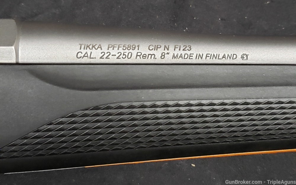 Tikka T3X lite LEFT HAND 22-250 Rem 22.4in stainless barrel JRTXB414R8-img-13