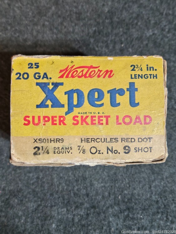 WESTERN XPERT SUPER SKEET LOAD 20 GAUGE SHOTGUN SHELLS WINCHESTER-img-2