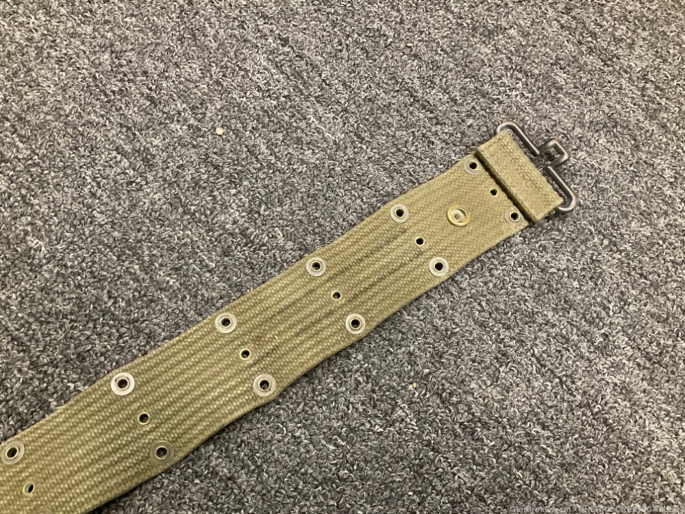 Vintage US MILITARY canvas belt m1936 ww2 Korea army issue GI gear alice lc-img-1