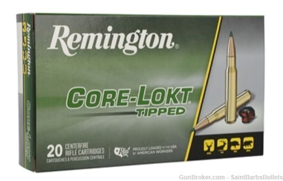 Remington .30-06 Springfield 165 Grain Core Lokt Tipped - 20 Rounds-img-0