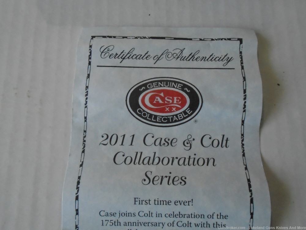 CASE XX & COLT #CA47485 175TH ANNIVERSARY BLUE/WHITE RUSSLOCK KNIFE!-img-17