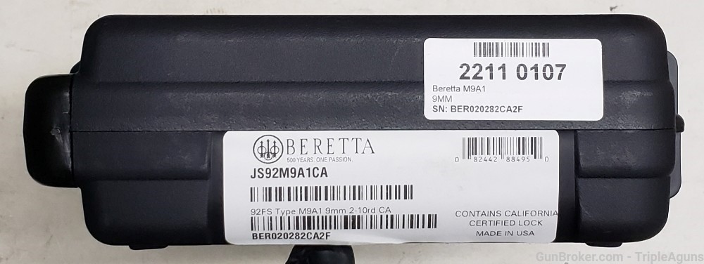 Beretta 92FS M9A1 9mm 10rd CA LEGAL JS92M9A1CA-img-18
