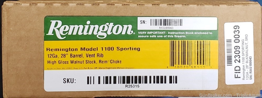 Remington 1100 Sporting 12ga 28in vent rib barrel R25315-img-18