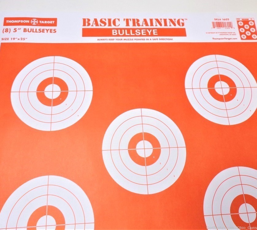 Thompson Target Basic Training Bullseye 19"x25" - Lot of 25-img-1