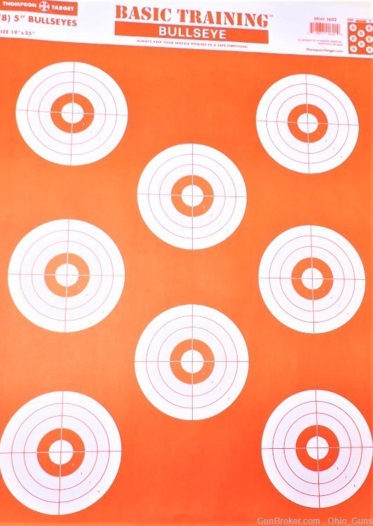 Thompson Target Basic Training Bullseye 19"x25" - Lot of 25-img-0
