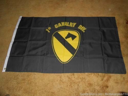 1st Cavalry 3x5 Flag - Black -img-0