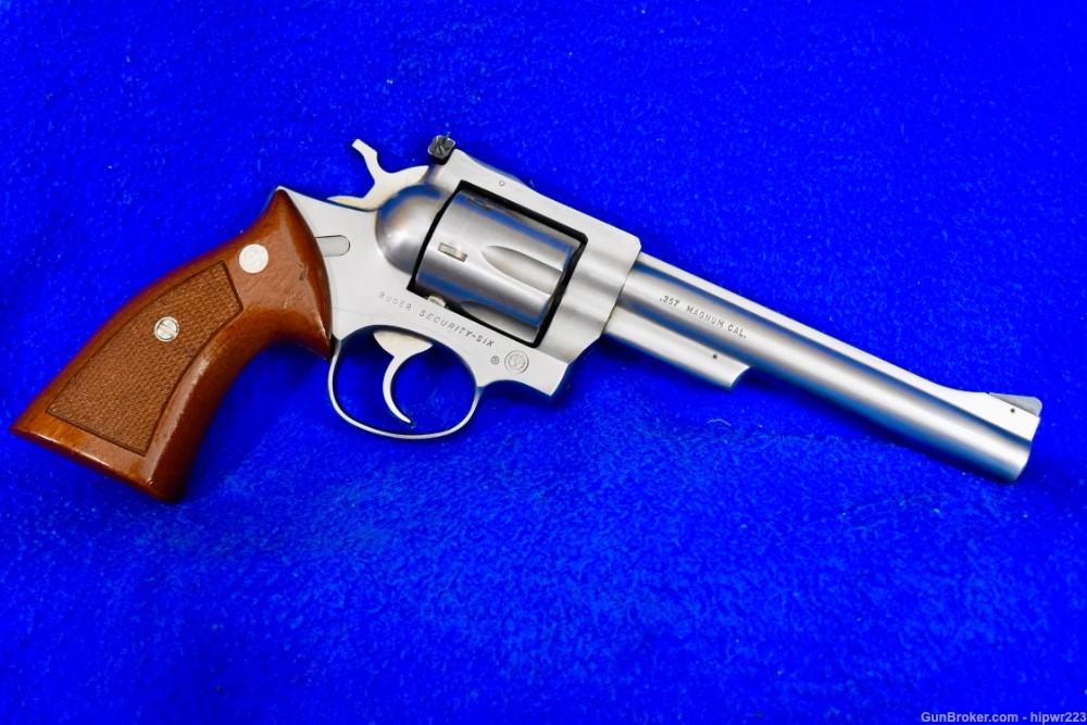 Ruger Security Six .357 Mag revolver stainless steel made in 1980 -img-0