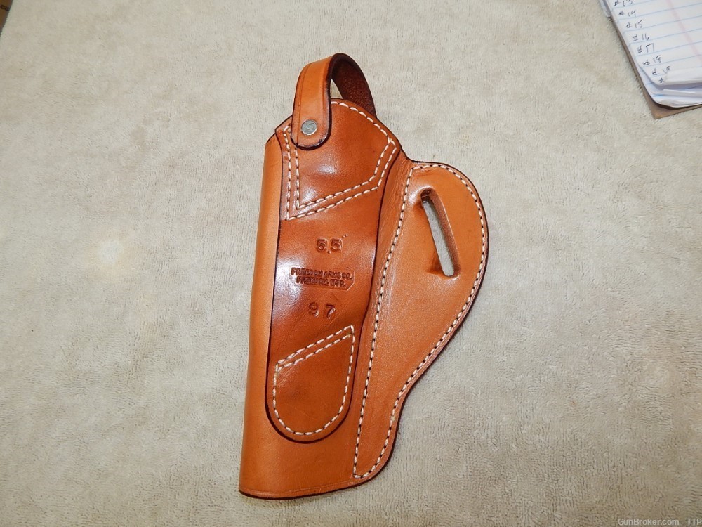 FREEDOM ARMS FACTORY CROSS DRAW HOLSTER FOR MODEL 97 5.5" RIGHT HAND 15-img-1