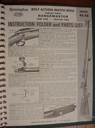 Remington 40-XB ORIGINAL Instruction Manual cf&rf-img-0