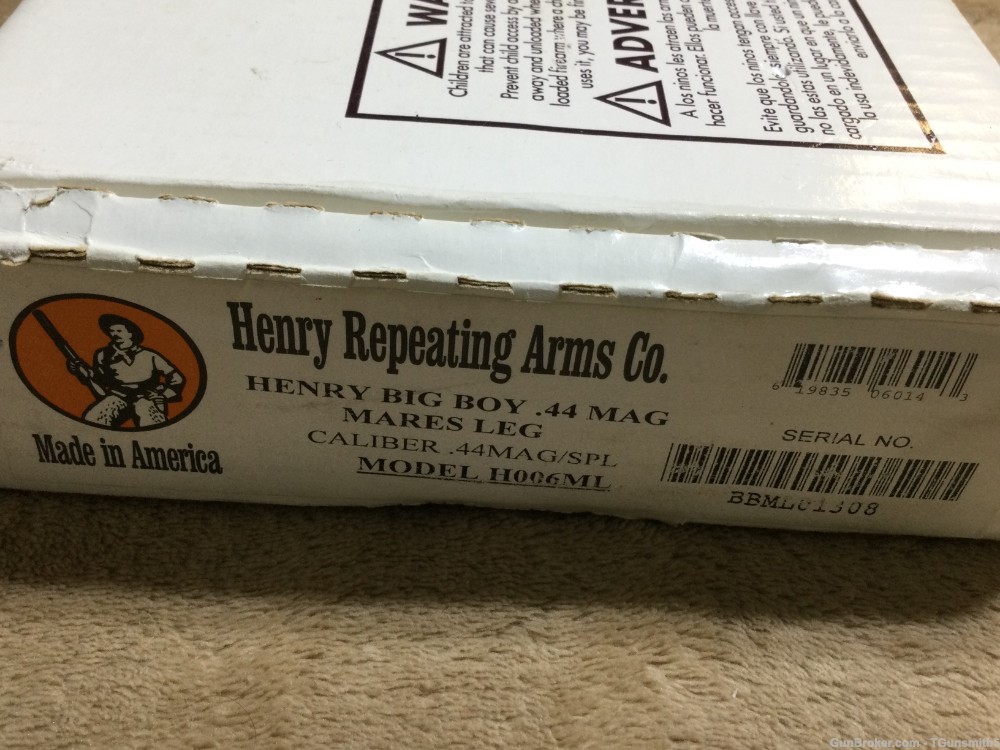 HENRY BIG BOY MARE’S LEG CENTERFIRE in .44 mag Cal. W/Accessories-img-53