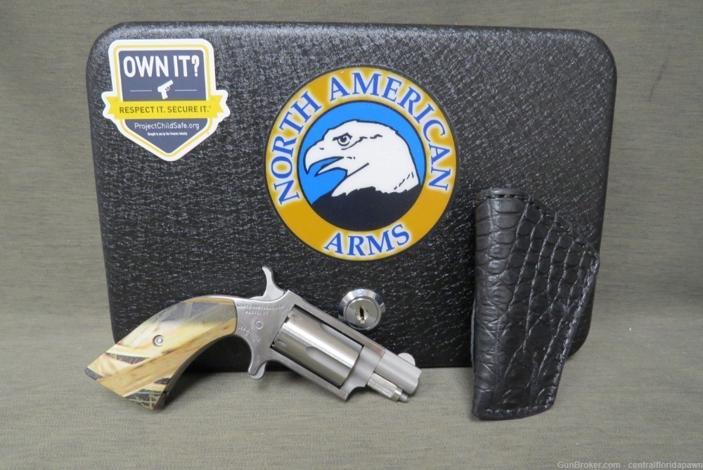 NAA Mini Revolver .22 Mag Gator Gun Mossy Oak Camo NAA-22MS-GHI-BL-img-0