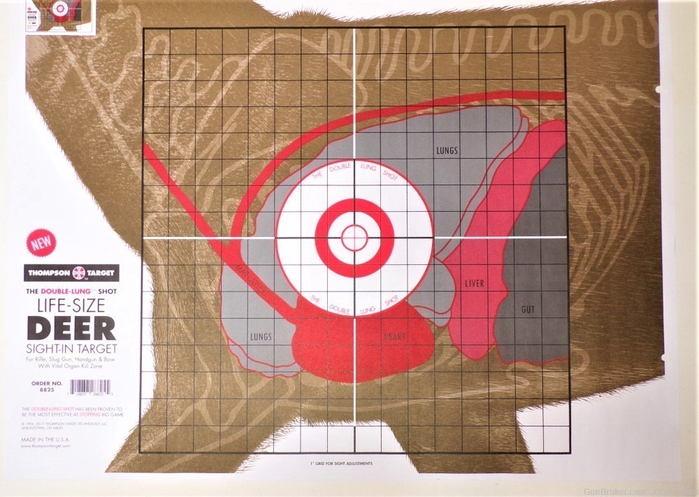 Thompson Targets Life-Size Deer Sight-In 19"x25" - Lot of 25-img-0