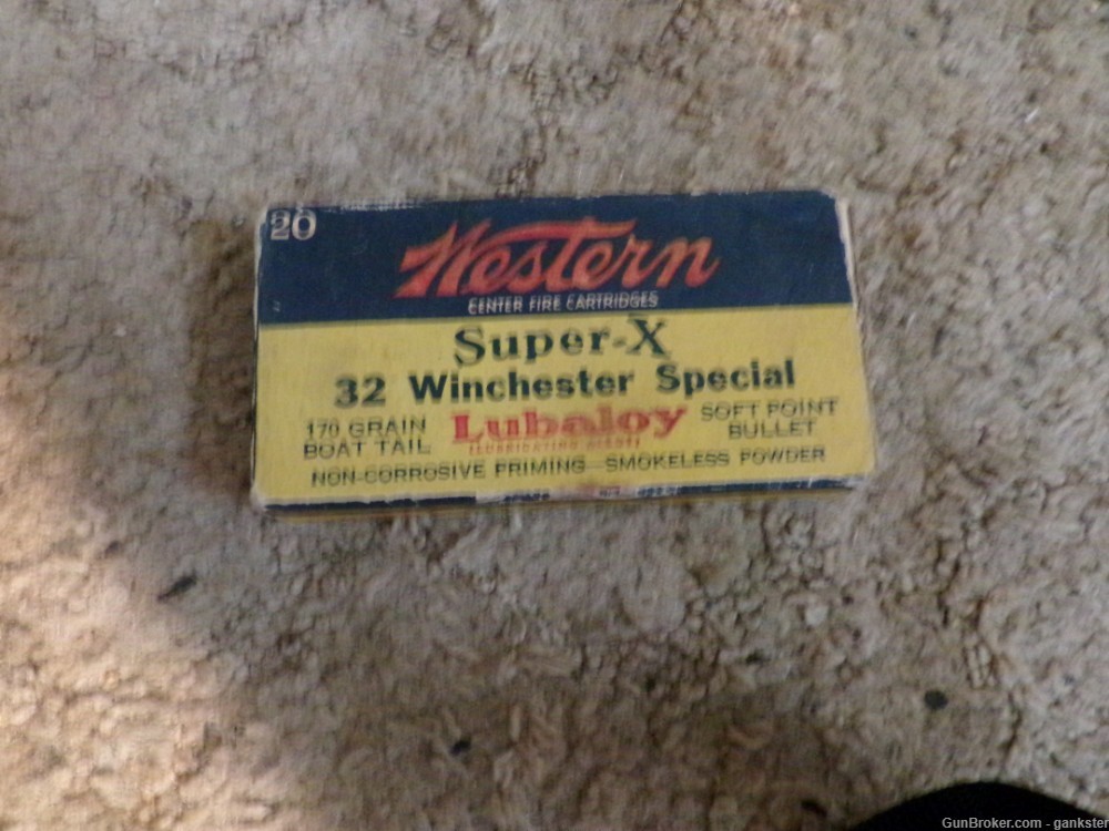 Full Box Western Super-X Ammo In 32 Winchester Special Very Old-img-0