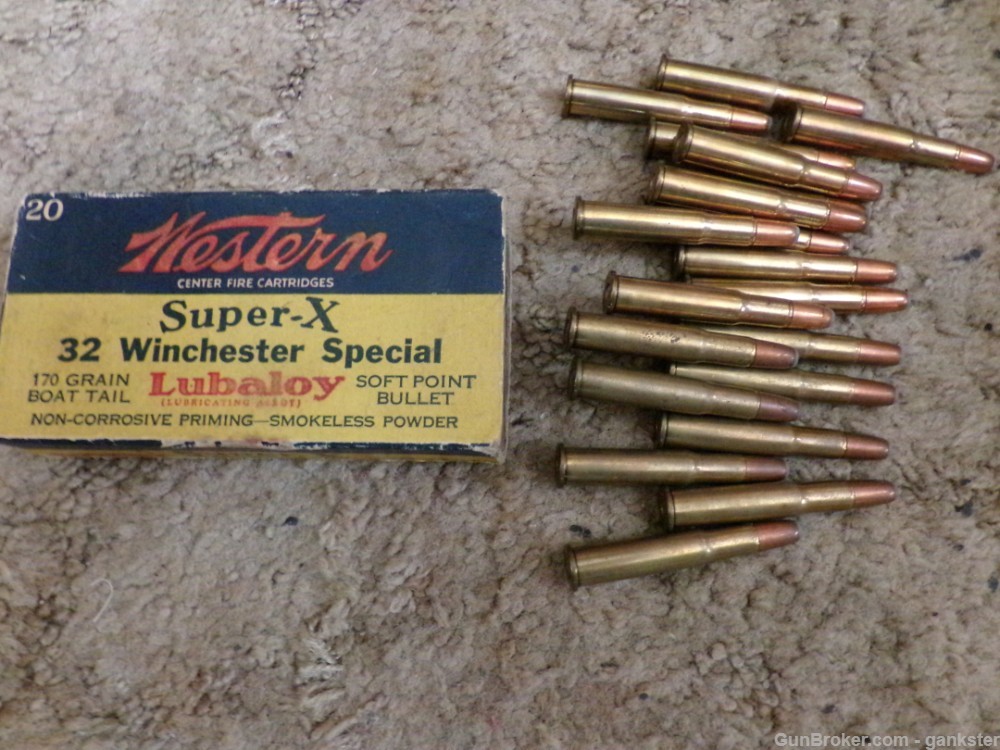 Full Box Western Super-X Ammo In 32 Winchester Special Very Old-img-3