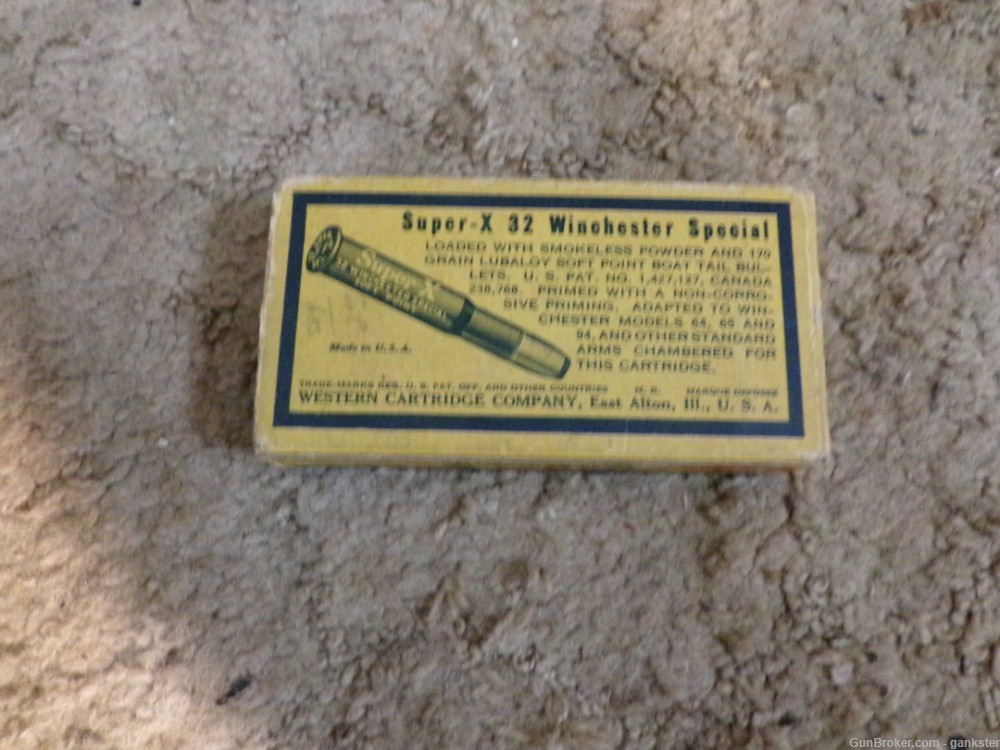 Full Box Western Super-X Ammo In 32 Winchester Special Very Old-img-2