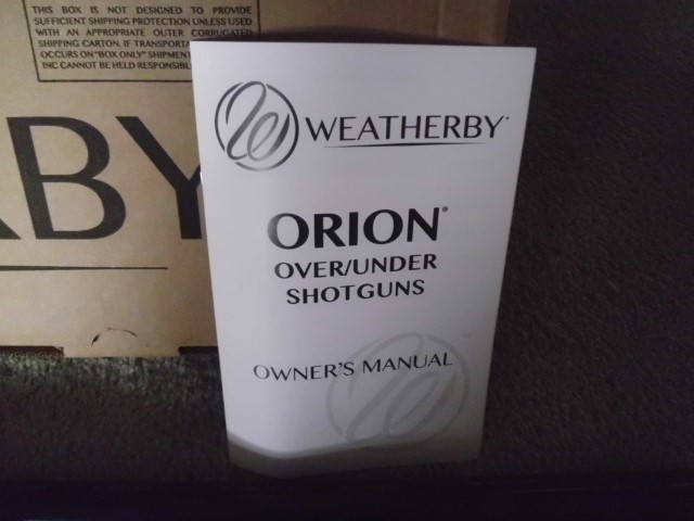 WEATHERBY ORION  I 12 GA 26 INCH NEW/BOX/TUBES-img-6