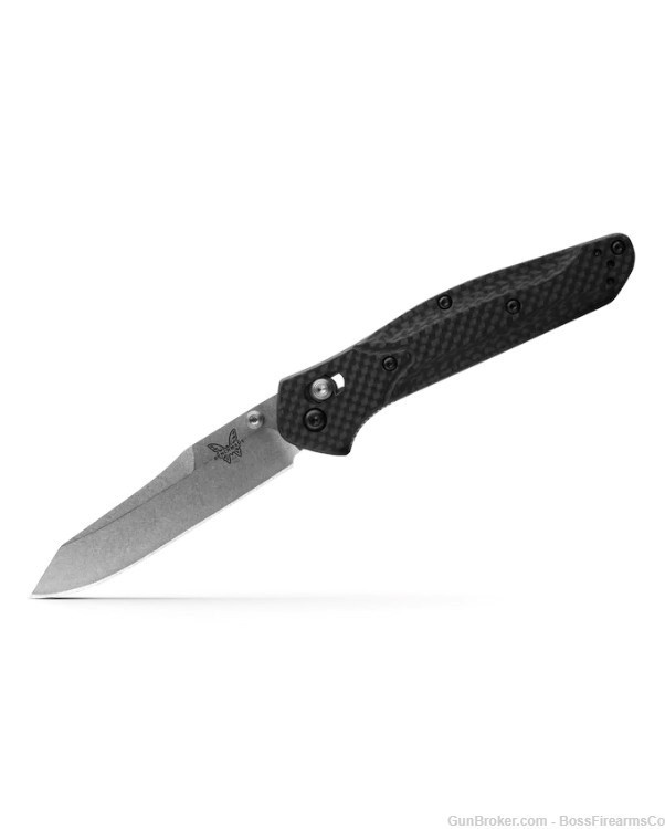 Benchmade 940 Osborne Carbon Fiber Folding Knife Black 940-1-img-0