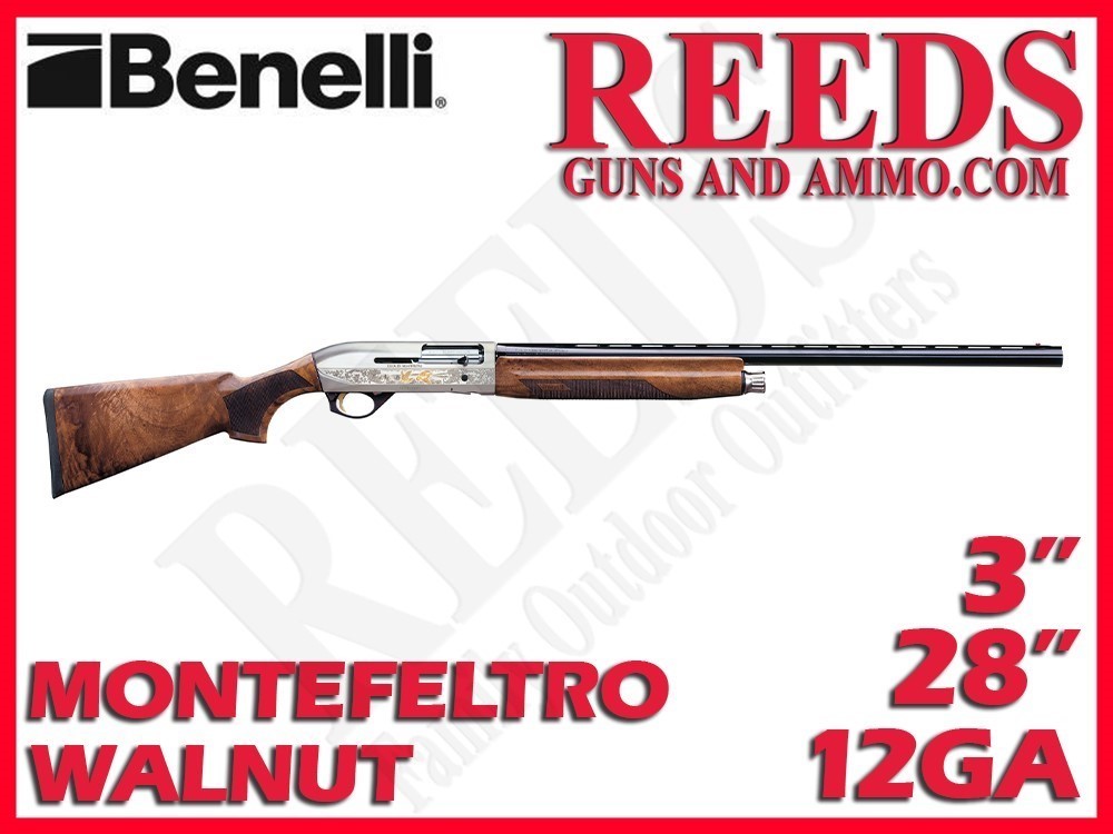 Benelli Montefeltro Silver Walnut Nickel 12 Ga 3in 28in 10850-img-0
