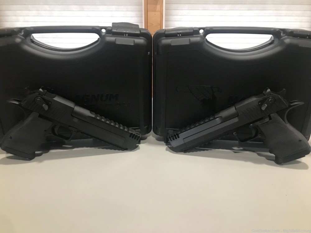 Pair of Magnum Research Desert Eagle 44 MAG L6 pistols MR consecutive # set-img-3