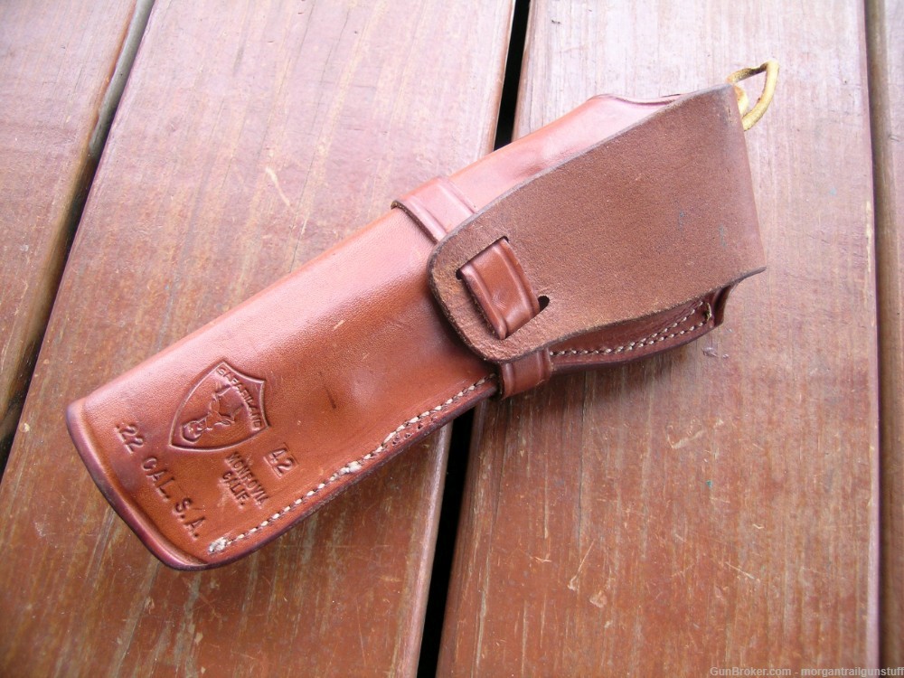 Safariland #42 Leather Holster For Ruger Single Six 5-1/2" Uberti Colt .22 -img-4