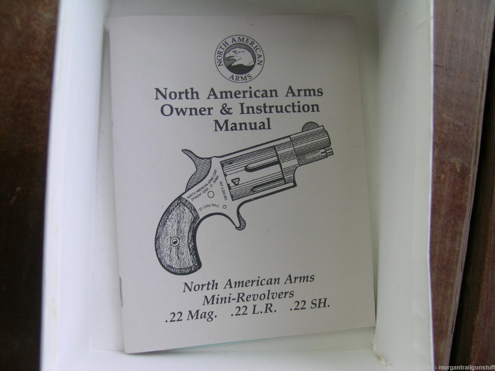 North American Arms Mini Revolver Pistol Box Only W/Papers-img-1