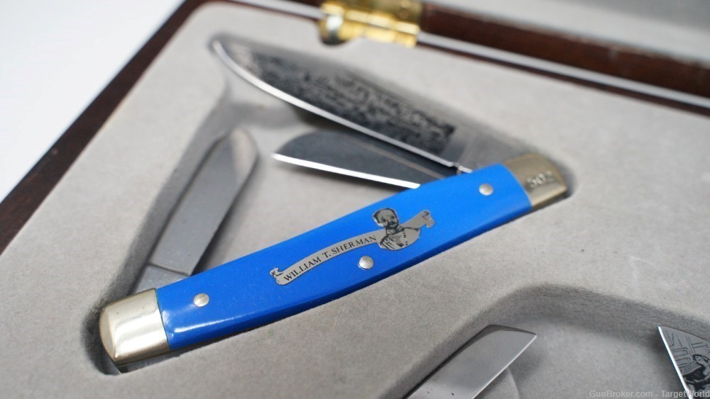 BOKER LIMITED EDITION YANKEE COLLECTION 3 KNIFE SET WITH MUSIC BOX-img-3
