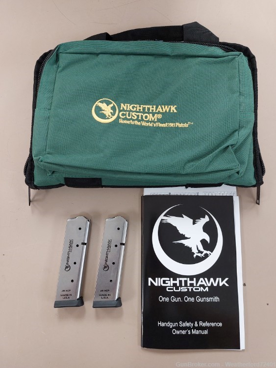 Nighthawk Custom President Stainless 45 ACP (Buy Now Pay Later)-img-4