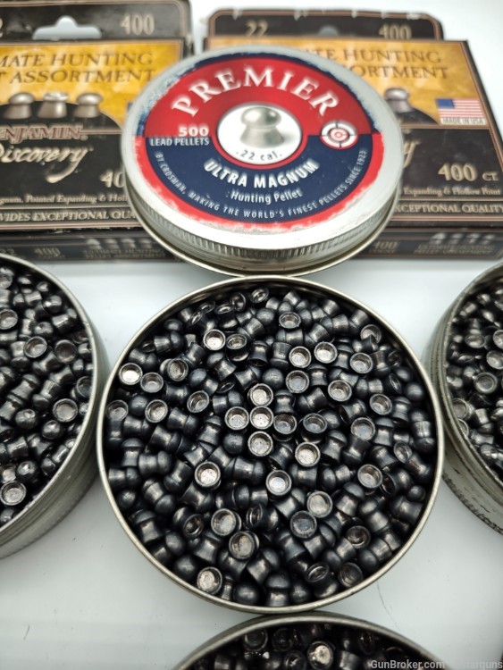 Approximately 3,000 .22 cal Lead Airgun Pellets-img-12