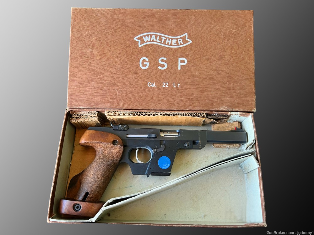 SUPER CLEAN WALTHER GSP 22LR TARGET PISTOL, MADE IN GERMANY-img-10