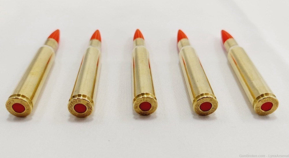 30-06 Springfield Brass Snap caps / Dummy Training Rounds - Set of 5 - Red-img-3
