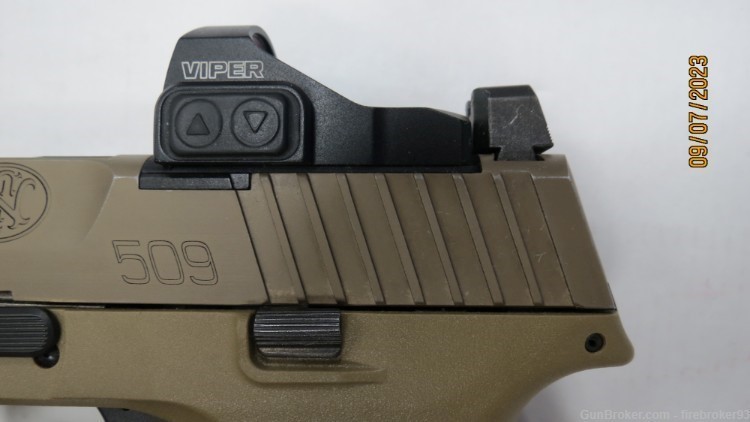 FN 509 Compact Tactical FDE 9mm pistol with Vortex Viper red dot 10rd mag-img-3