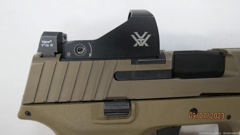 FN 509 Compact Tactical FDE 9mm pistol with Vortex Viper red dot 10rd mag-img-6