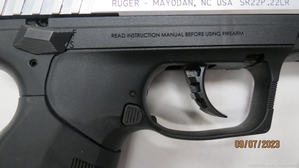 Ruger SR22P SR22 Two tone 22lr pistol w/10rd magazine-img-5