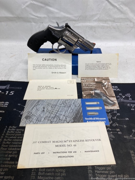 Smith & Wesson mod. 66-1 .357 Magnum original box & manual-img-8