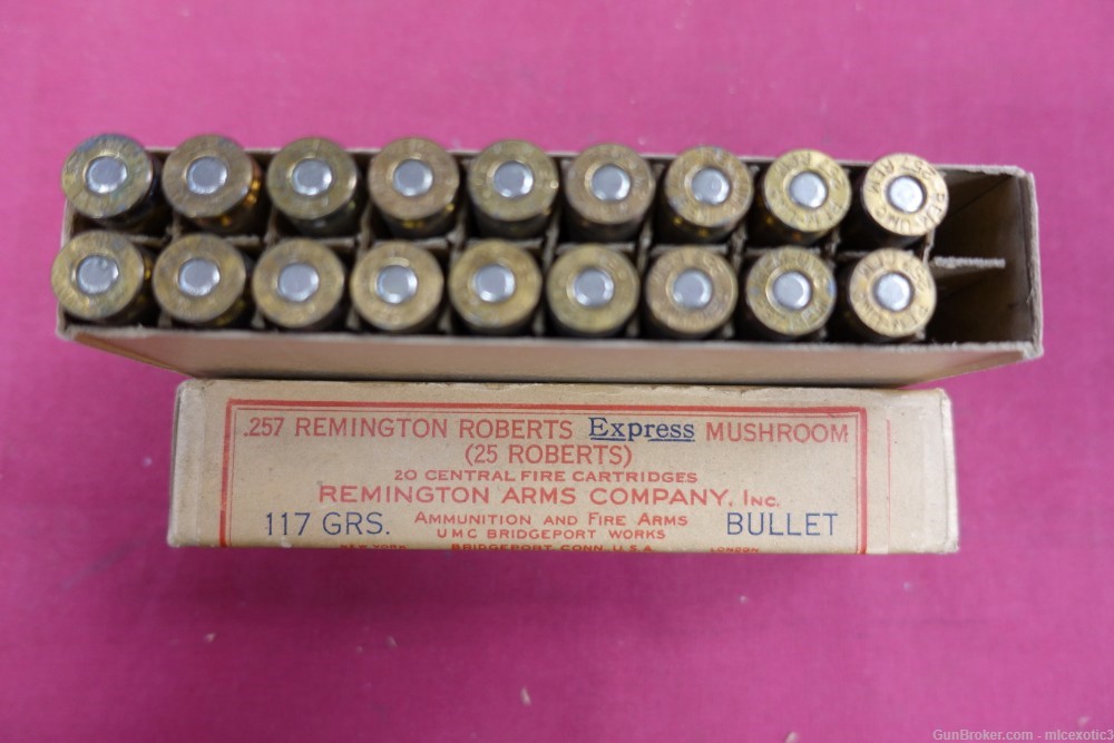 18rds Remington .257 Roberts 117gr NOS-img-1