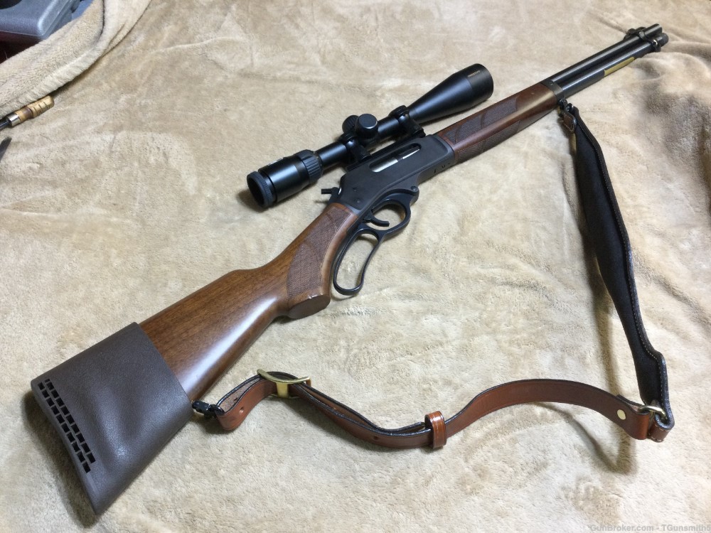 HENRY STEEL LEVER ACTION in .45-70 Gov’t Cal. W/Accessories-img-0