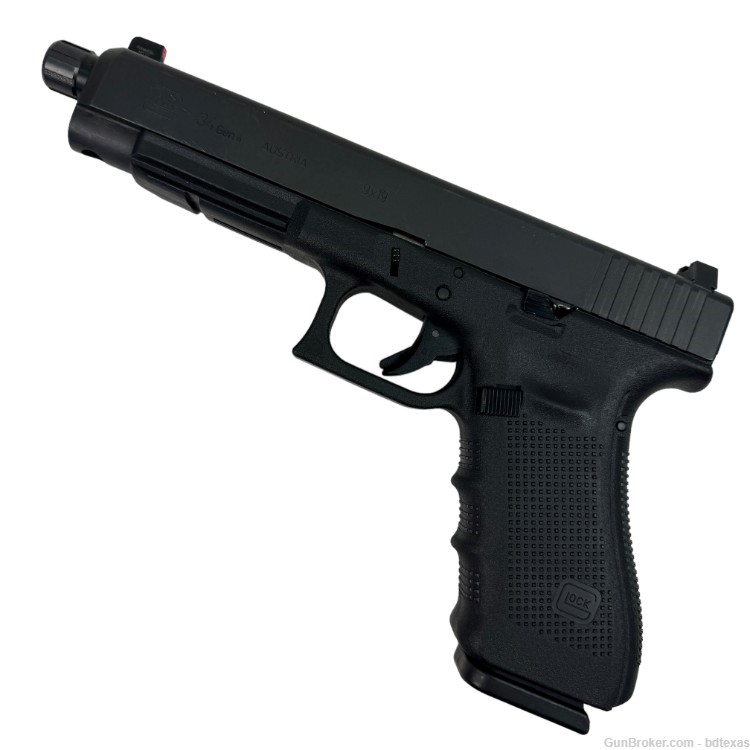 Pre-owned Glock 34 Gen 4 Pistol 9mm Silencerco Barrel-img-2