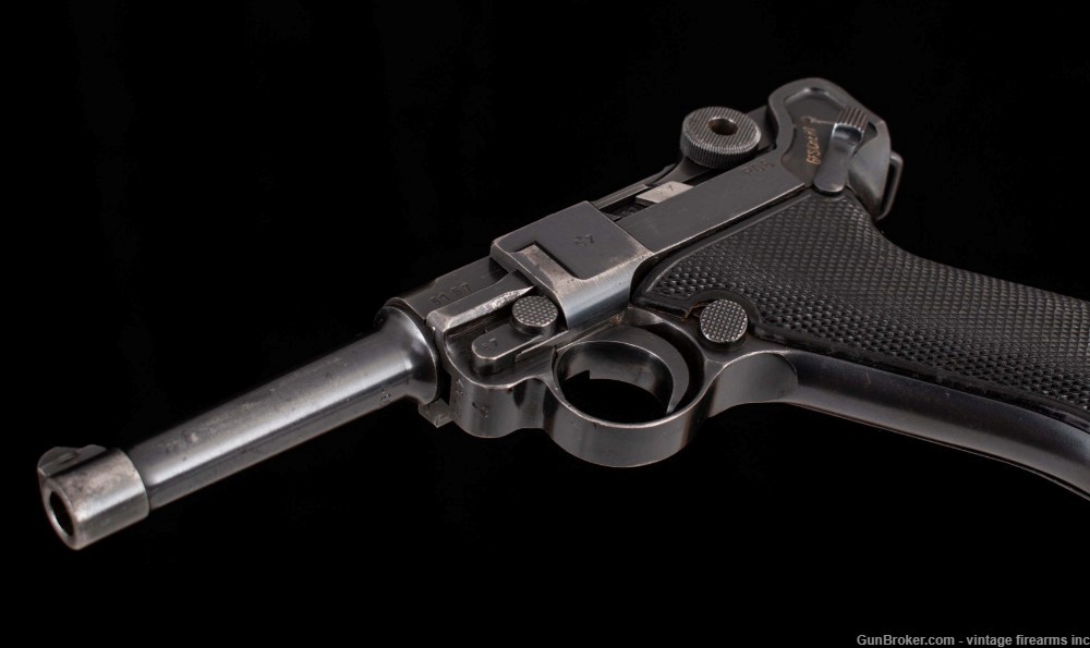 Mauser P.08 Black Widow 9mm - 1942, MATCHING NUMBERS-img-8
