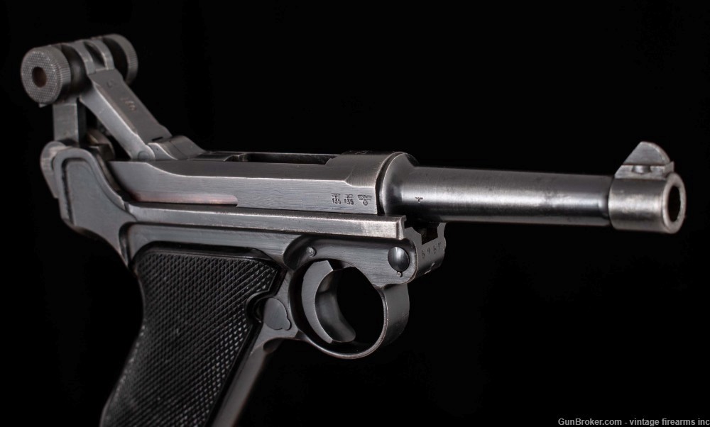 Mauser P.08 Black Widow 9mm - 1942, MATCHING NUMBERS-img-3