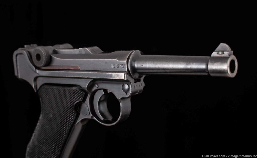 Mauser P.08 Black Widow 9mm - 1942, MATCHING NUMBERS-img-2