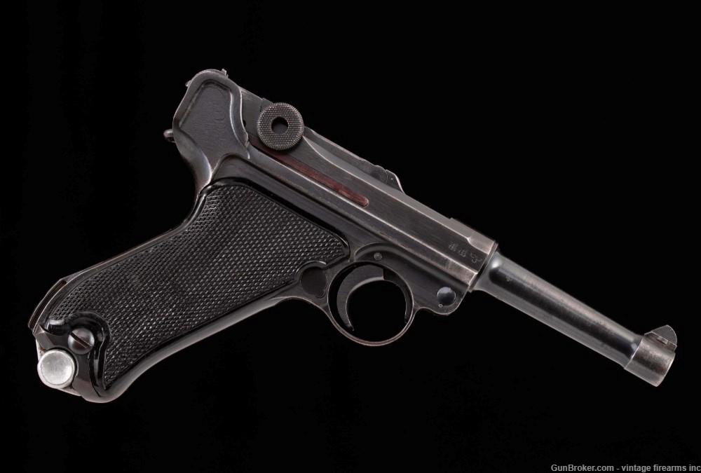 Mauser P.08 Black Widow 9mm - 1942, MATCHING NUMBERS-img-1