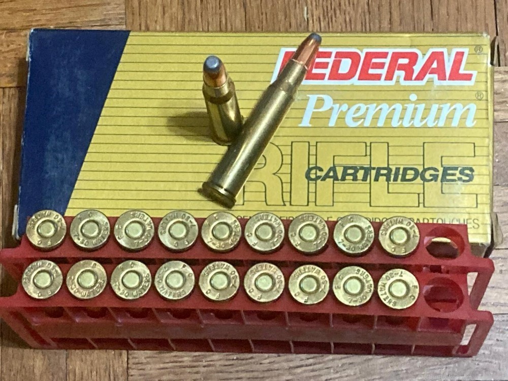 7-30 Waters Federal Premium 120 gr BTSP Rifle Ammo 20rds P730A-img-2