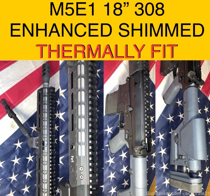 Aero Precision M5E1 Enhanced Sub MOA Shimmed BA Premium 18" 308 AR10 Rifle-img-4