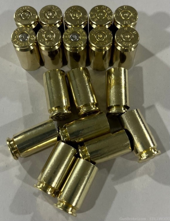 .40 S&W Fired Brass PIstol Casings Polished Inspected 1,000 at .03 each-img-1