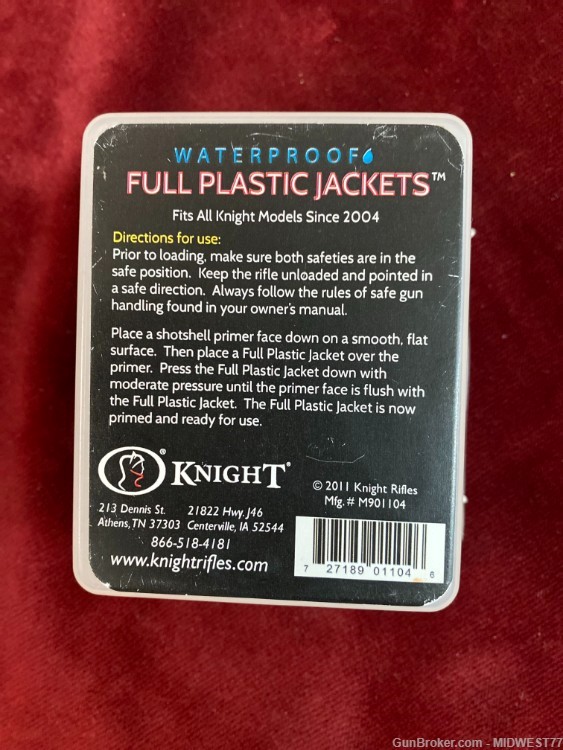KNIGHT RIFLE WATERPROOF 209 PLASTIC JACKETS-img-4